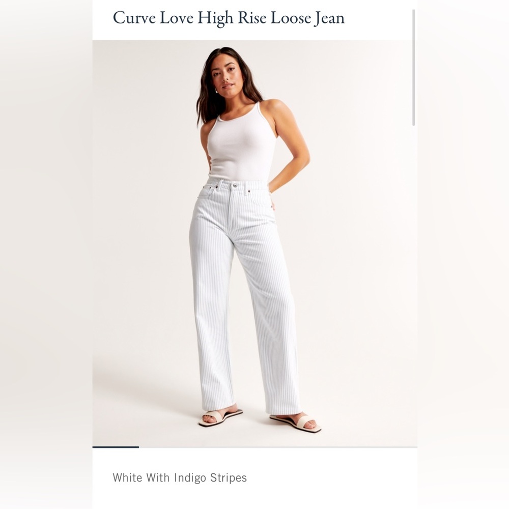 Abercrombie Curve Love High Rise Loose Jean NEW!